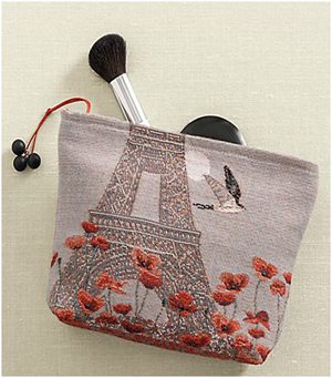 Springtime in Paris Makeup Bag