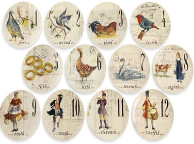 12 Days of Christmas Plates