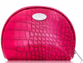 pink cosmetic bag