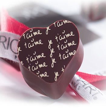 Heart-Shaped Chocolates with salted butter Caramel