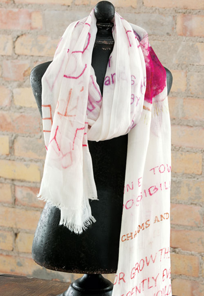 Whisper light luxurious silk scarf