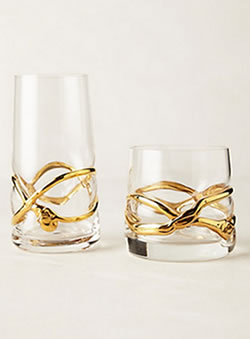 Glimmer-Wrapped Glassware