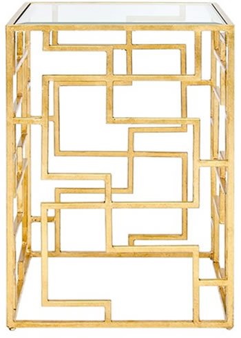 World’s Away Nikko Gold Leafed Table