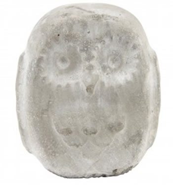 Cement Owl Paperweight