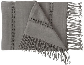 Raw Silk Smoke Throw 