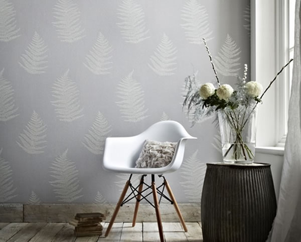 Verdant Gray Wallpaper