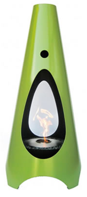 Urbanfire Ethanol Fireplace in Avacado  