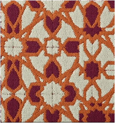 FLOR Stained Glass Carpet Design Squares 