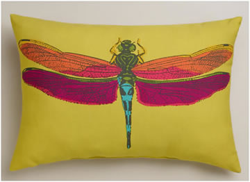 Dragonfly Outdoor Lumbar Pillow 