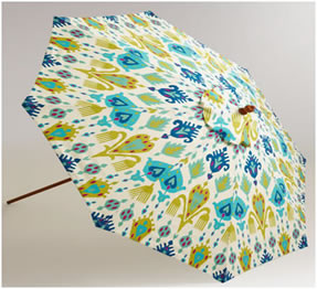 9’ Aberdeen Blue Umbrella Canopy   
