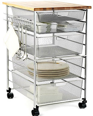 Kitchen storage cart
