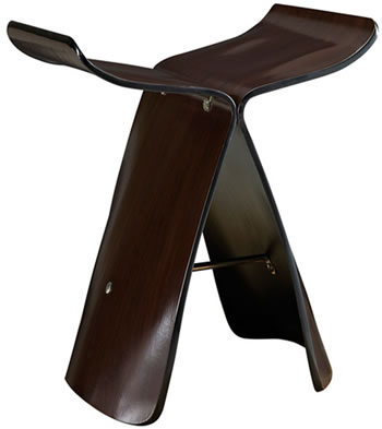 Butterfly Stool in Chocolate Brown  