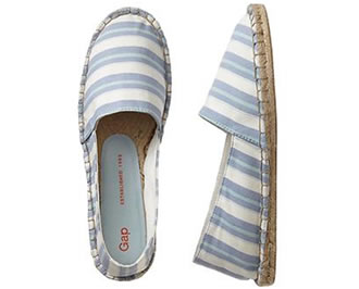 Blue Stripe Espadrilles