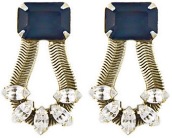 Loren Hope/Clara Earrings in Midnight   
