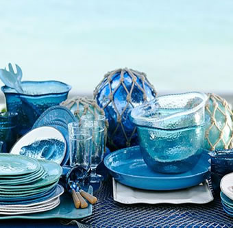 Rope Dinnerware in Blue