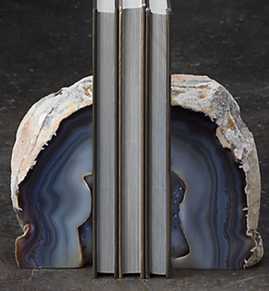 Agate Bookends